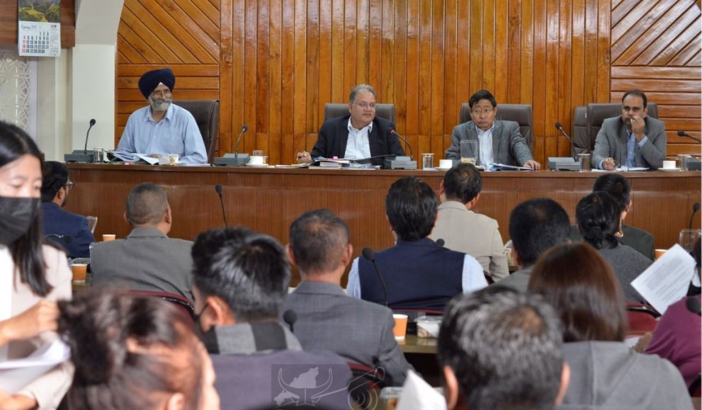 Chief Secretary Nagaland, J Alam, IAS addressing the meeting of Administrative Heads of Departments and Heads of Departments at the Secretariat Conference Hall on November 4. (DIPR Photo)